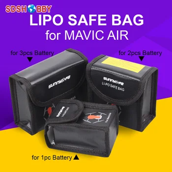 Sunnylife Акумулаторна Защитна Чанта за Съхранение на LiPo Безопасна Взрывозащищенная Чанта за DJI MAVIC AIR