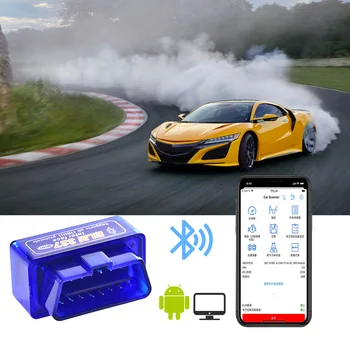 Автомобилен Тестер Инструмент за Диагностика Elm327 Obd2 за Bluetooth Авто Скенер V2.1 Кабелен Тестер за Спирачна Четци Сканиране на Кода за Android и Windows